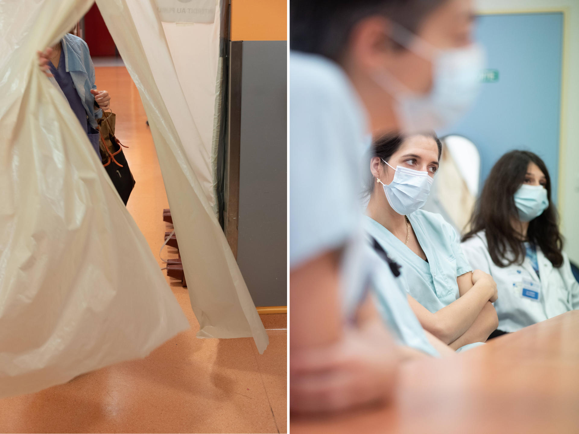 Les infirmières et le staff éthique discutent de la suite des soins à donner ou à arrêter sur un patient de 31 ans. Paris, hôpital Bichat, 10 novembre.