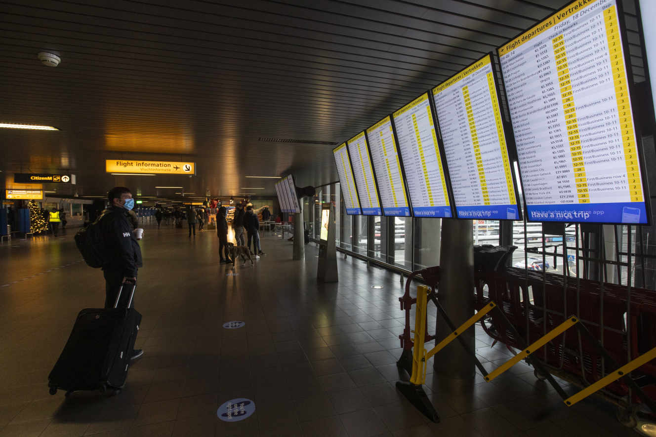 L’aéroport d’Amsterdam-Schiphol, le 18 décembre.