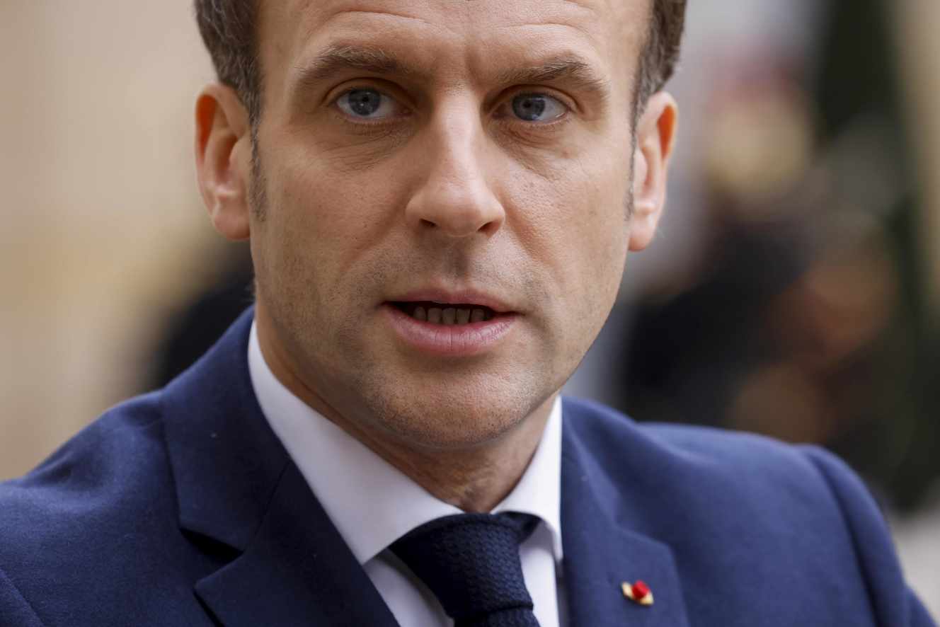 Emmanuel Macron à l’Elysée, le 1er février 2021.