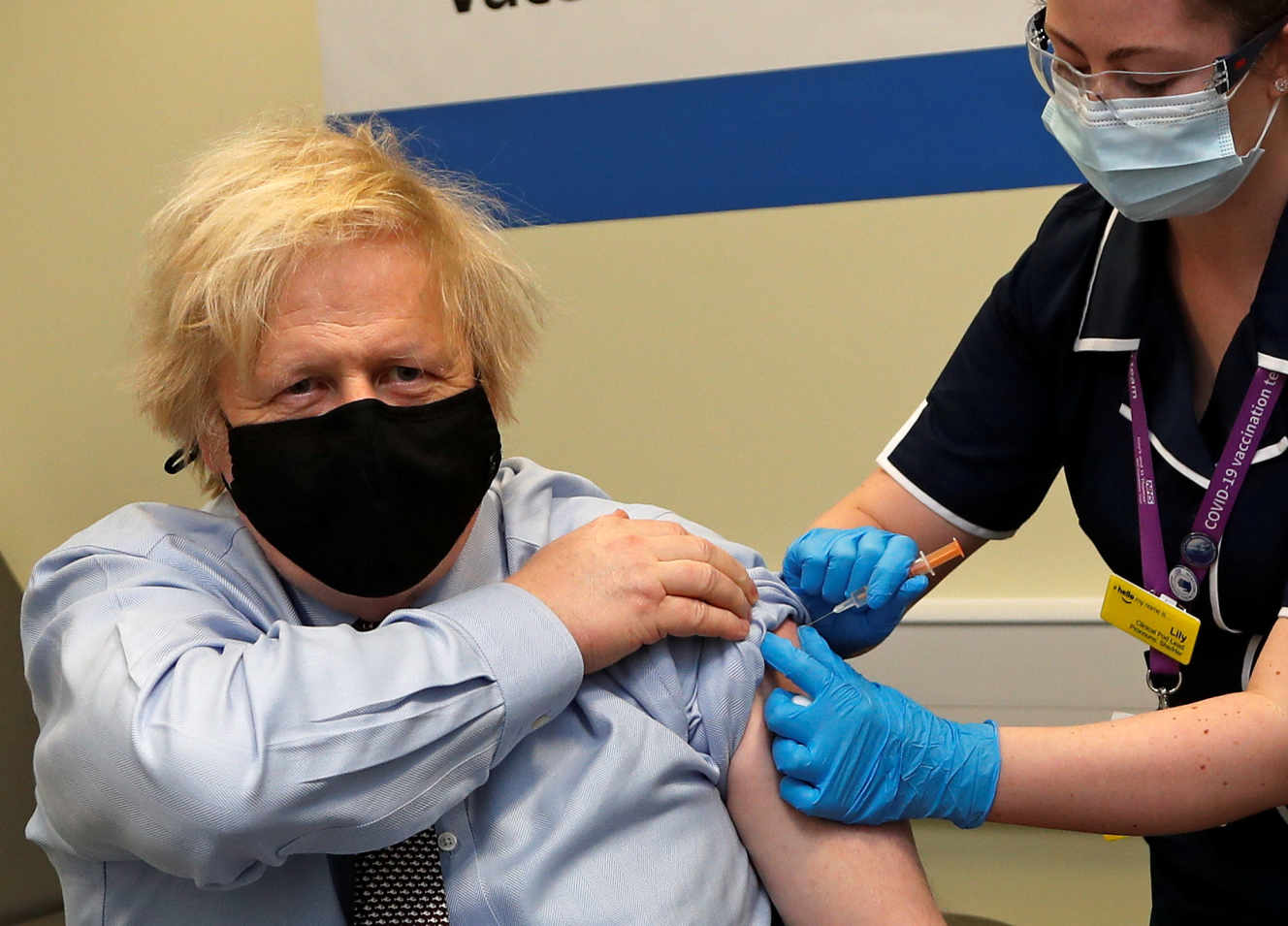 Le premier ministre britannique, Boris Johnson, a été vacciné avec l’AstraZeneca, le 19 mars.